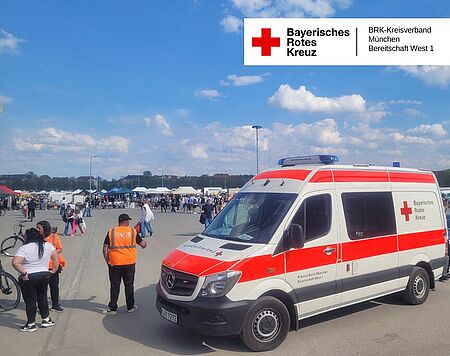 Das MZF von West1 beim BRK Flohmarkt auf der Theresienwiese